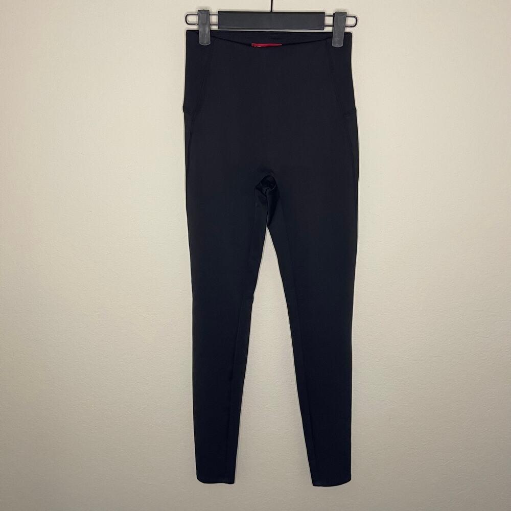SPANX Black Shaping Leggings High Rise Pull-On No Front Seam - Size XS